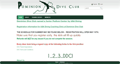 Desktop Screenshot of dominiondiveclub.com