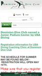 Mobile Screenshot of dominiondiveclub.com